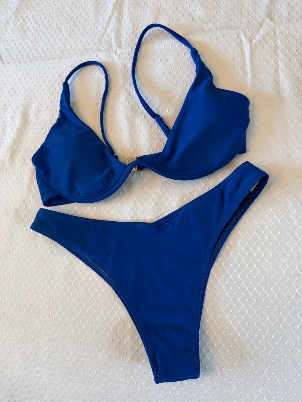 Bold Royal Blue Two-Piece Bikini Set for Women